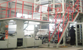 8 layer co-extrusion machine sent to Jiangsu Province It is 8 layer co-extrusion blown downward water cooling.