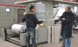 7 layer co-extrusion machine sent to Brazil.