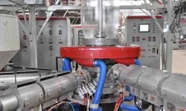 3 layer coextrusion machine delivered to Peru
